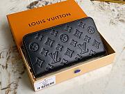 Louis Vuitton LV Zippy Wallet Black 19.5x10.5x2.5cm - 1