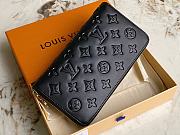 Louis Vuitton LV Zippy Wallet Black 19.5x10.5x2.5cm - 5