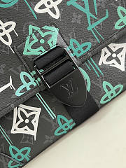 Louis Vuitton LV Archy Messenger MM Graffiti Green 35x24x8cm  - 2