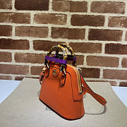 Gucci Diana Mini Tote Bag Orange 20x16x8.5cm - 4