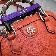 Gucci Diana Mini Tote Bag Orange 20x16x8.5cm - 2