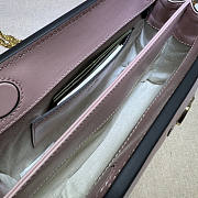 Gucci GG Matelassé Leather Shoulder Bag Pink 26x17.5x8cm  - 3