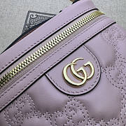 Gucci GG Matelassé Top Handle Mini Bag Pink 16x10.5x5cm - 2