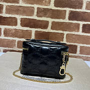 Gucci GG Matelassé Top Handle Mini Bag Black 16x10.5x5cm - 5