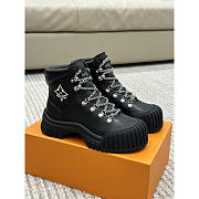 Louis Vuitton LV Ruby Flat Military Boots Black - 1