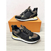 Louis Vuitton LV Run Away Leather Trainers Black - 2