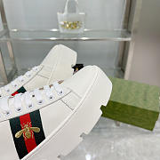 Gucci New Ace Platform Bee Sneakers - 4