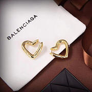 Balenciaga Loop Heart Earrings - 1