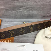 Louis Vuitton LV Fall in Love Reversible Belt Monogram Black Brown - 5