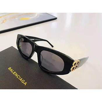 Balenciaga Gloden Logo BB0095S Sunglasses Black