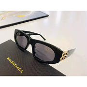 Balenciaga Gloden Logo BB0095S Sunglasses Black - 3