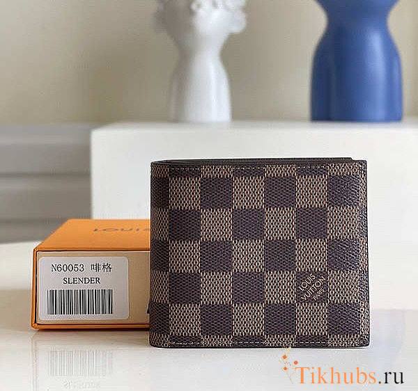 LV Damier Wallet N60053 Size 11.5 x 9.5 x 2 cm - 1