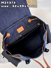 Louis Vuitton LV Christopher PM Denim Blue 32 x 39 x 12 cm - 5