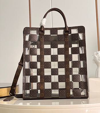 Louis Vuitton LV Sac Plat Chess Coated Canvas and PVC 36 x 40 x 9 cm