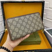 Gucci Horsebit 1955 Zip Around Wallet Brown 19x10x2.5cm - 5