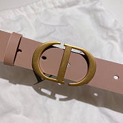 Dior Pink Belt Width 3cm  - 3