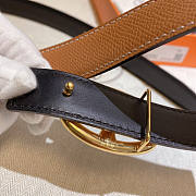 Hermes Brown Gold Belt 2.4cm - 5