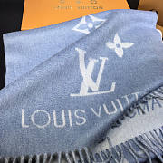 Louis Vuitton LV Reykjavik Scarf Blue 190x45cm - 4