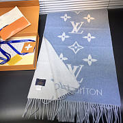 Louis Vuitton LV Reykjavik Scarf Blue 190x45cm - 1