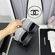 Chanel Low Top Trainer Grey and Black - 5