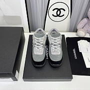 Chanel Low Top Trainer Grey and Black - 3