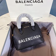 Balenciaga Women's Ville Handbag in Black/white 18x8x15cm - 1