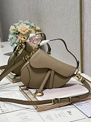 Dior Saddle Bag With Strap Coffee 25.5x20x6.5cm - 1