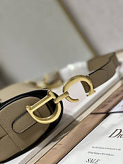 Dior Saddle Bag With Strap Coffee 25.5x20x6.5cm - 5