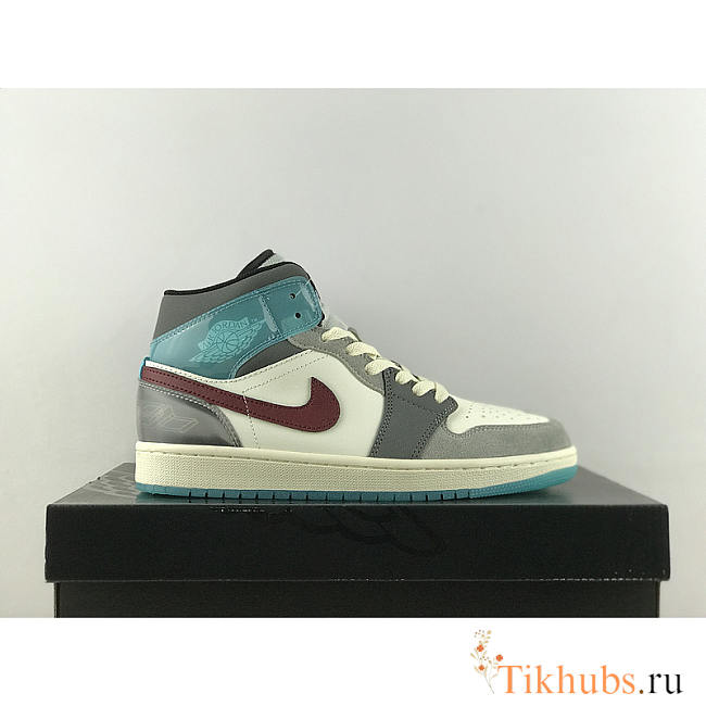 Nike Air Jordan 1 Mid SE Interstellar Gray Blue - 1