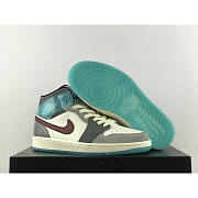 Nike Air Jordan 1 Mid SE Interstellar Gray Blue - 3