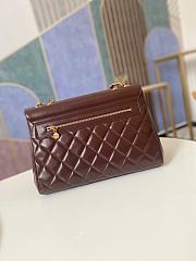 Chanel Flap Bag CC Maxi Brown 33x11x23cm - 4