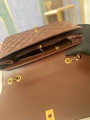 Chanel Flap Bag CC Maxi Brown 33x11x23cm - 3