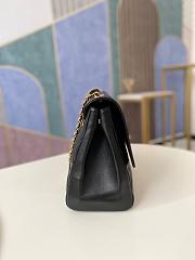 Chanel Flap Bag CC Maxi Black Lambskin 33x11x23cm - 6