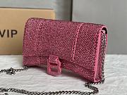 Balenciaga Hourglass Wallet On Chain In Pink 19x12x5cm - 6