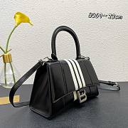 Balenciaga Adidas Hourglass Small Handbag in Black and White 23x10x24cm - 4