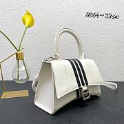 Balenciaga Adidas Hourglass Small Handbag in White and Black 23x10x24cm - 4