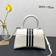 Balenciaga Adidas Hourglass Small Handbag in White and Black 23x10x24cm - 2