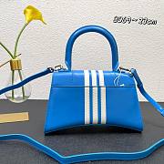 Balenciaga Adidas Hourglass Small Handbag in Blue and White 23x10x24cm - 3