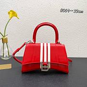 Balenciaga Adidas Hourglass Small Handbag in Red and White 23x10x24cm - 1
