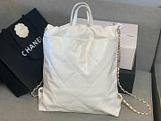 Chanel Large Backpack 22 White 51x40x9cm - 3