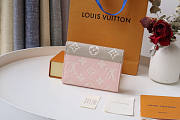 Louis Vuitton LV Victorine Wallet Pink And Yellow 12x9.5x1.5cm - 3
