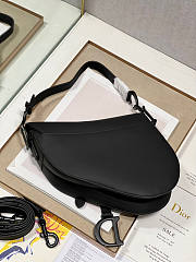 Dior Saddle Bag With Strap Black 25.5x20x.6.5cm - 2