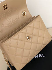 Chanel Trendy Bag Beige Gold 25x15x17cm - 5