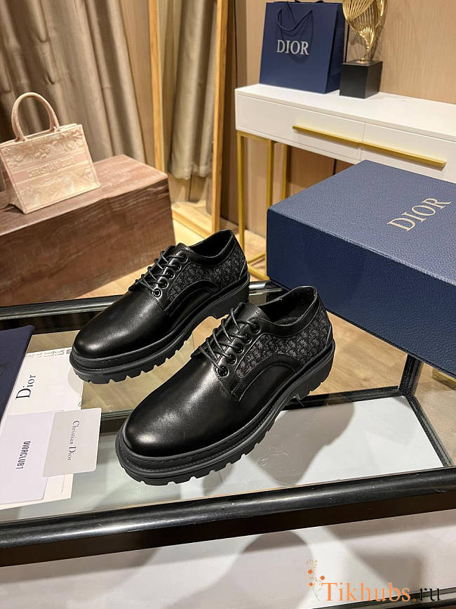 Dior Explorer Derby Shoe Black Smooth Calfskin  - 1