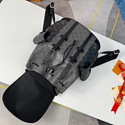 Louis Vuitton LV Christopher Reverse Eclipse Backpack Bag Black MM 38x44x21cm - 3