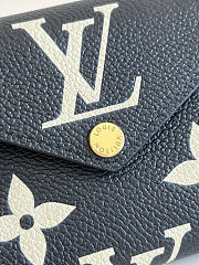 Louis Vuitton LV Victorine Wallet Black and Beige 12x9.5x1.5cm - 2