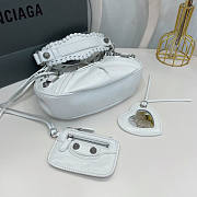 Balenciaga Women's Le Cagole Xs Shoulder Bag White 26x16x7cm - 6