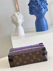 Louis Vuitton LV Handle Soft Trunk Purple 21.5x15x.7cm - 4