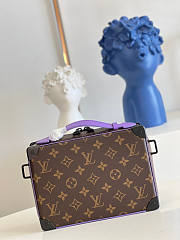 Louis Vuitton LV Handle Soft Trunk Purple 21.5x15x.7cm - 3