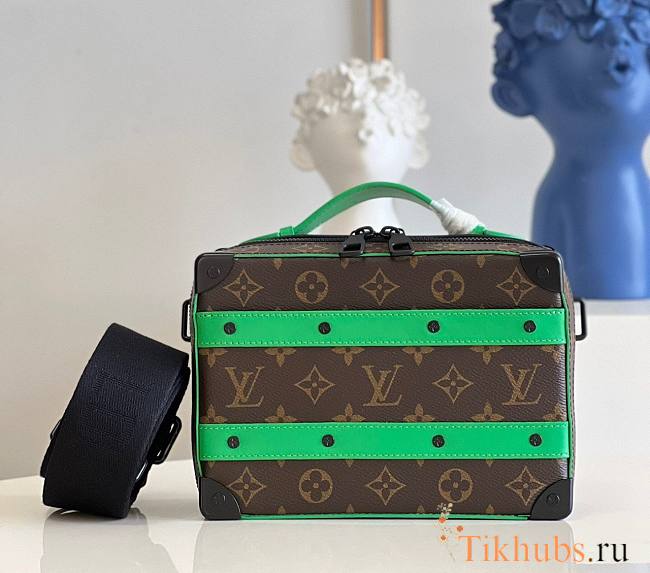 Louis Vuitton LV Handle Soft Trunk Green 21.5x15x.7cm - 1